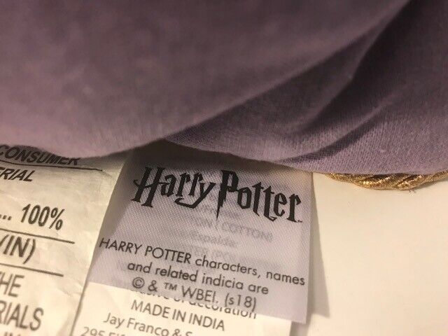 *Brand New* Two Harry Potter Decorative Throw Pillow Purple with Purple Felt  Unbranded - фотография #5