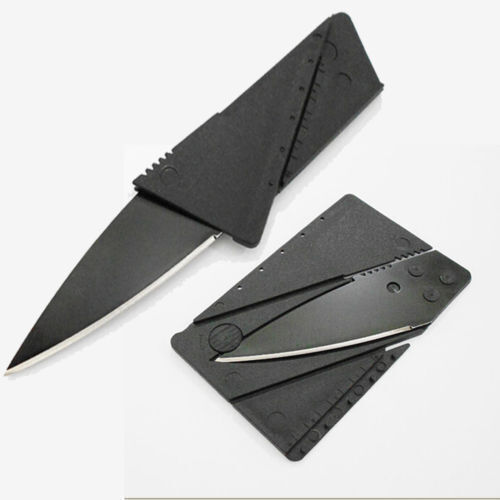 300x Credit Card Knives folding wallet thin pocket Survival sharp micro knife Credit Card Knife Classic - фотография #4