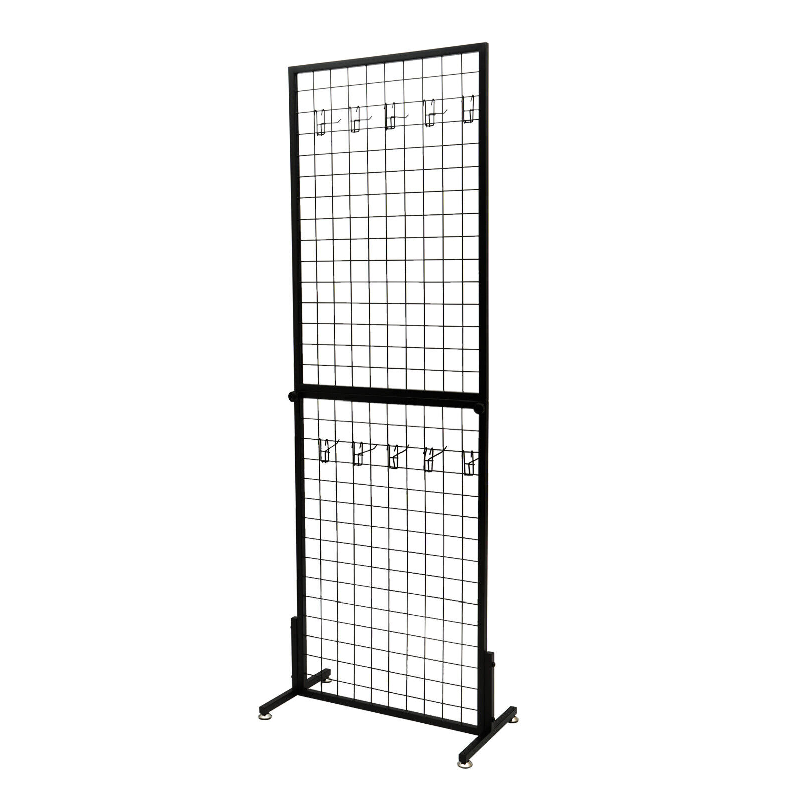 2*2 Inch Foldable Wire Grid Panel Display Rack With 10 Hooks For Craft Art Show N/A N/A - фотография #10