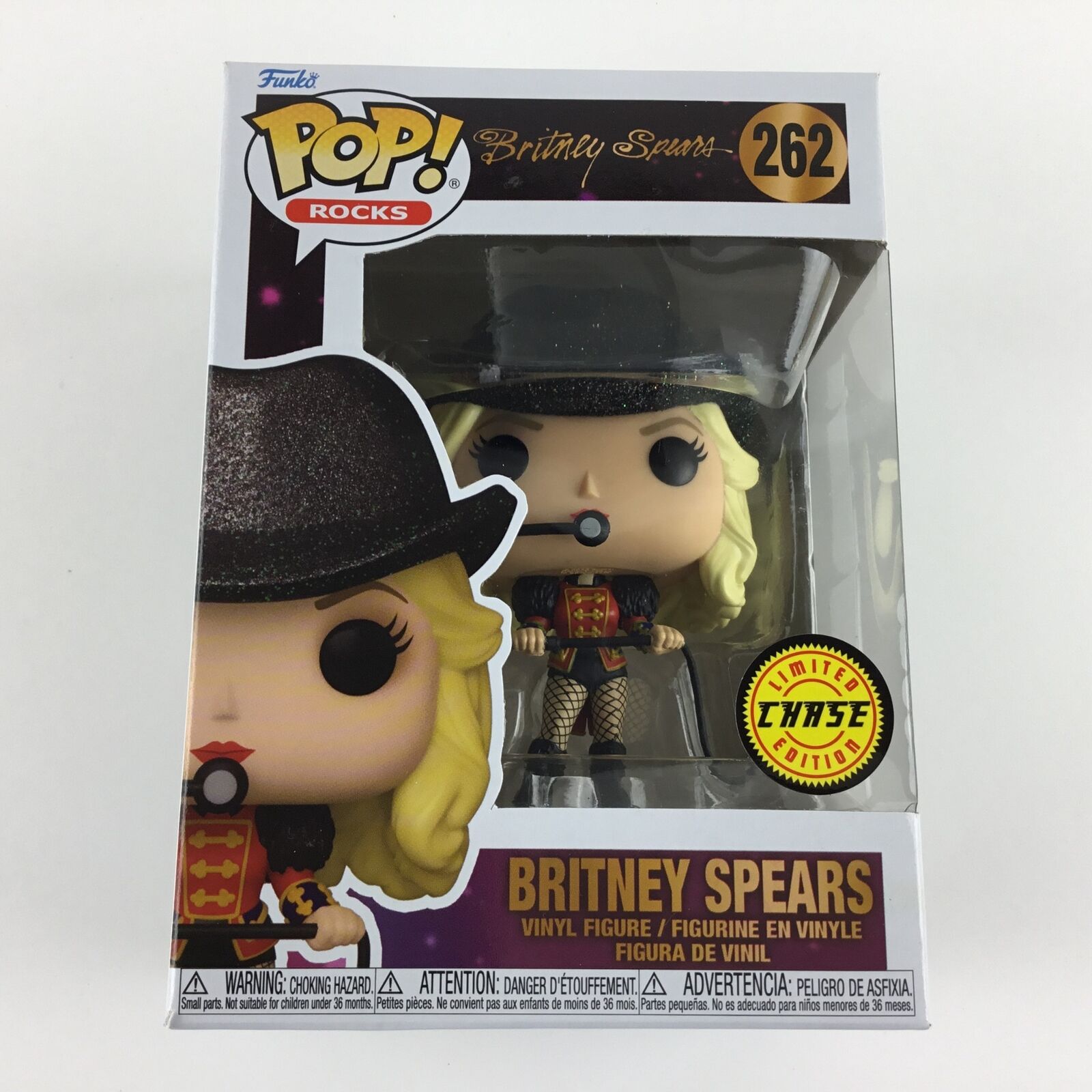 Funko Pop BRITNEY SPEARS AS RINGLEADER WITH HAT CIRCUS CHASE 262 New Near Mint Funko - фотография #2