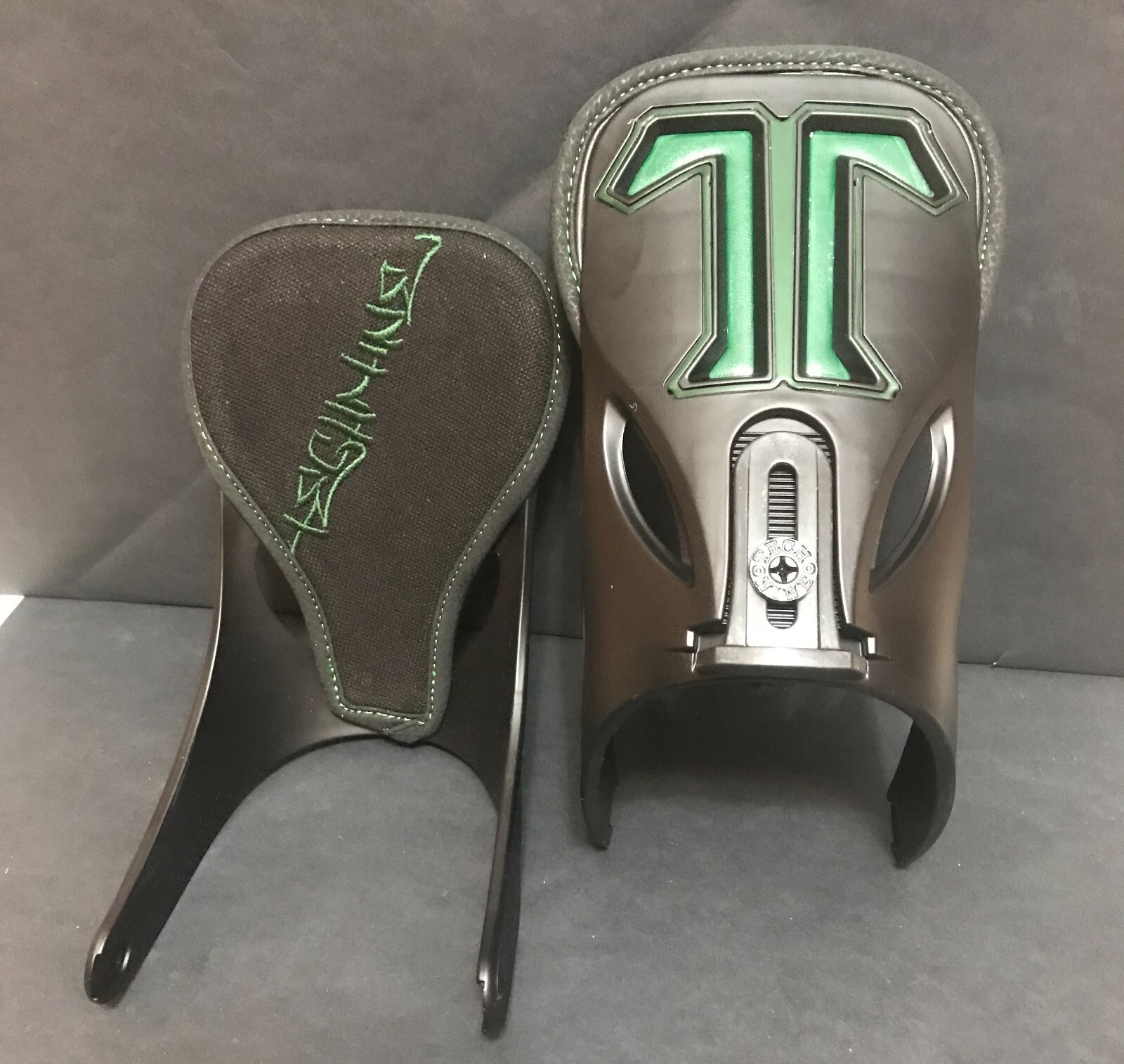 New Technine  Snowboard Binding Replacment Highback Set Black & Green Technine T9