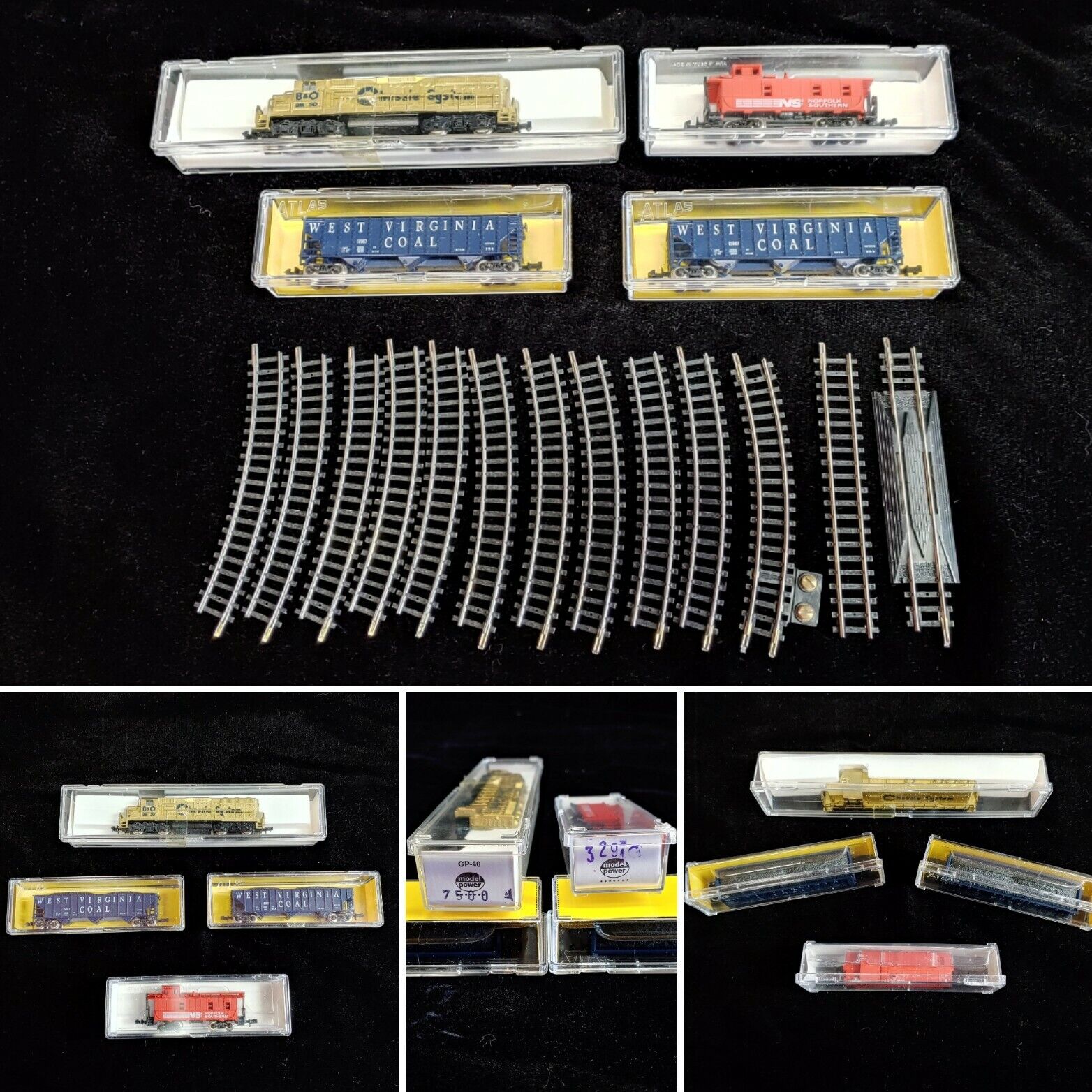 West Virginia Coal Express Atlas N Scale Gauge Train Railroad Cars Vintage MINT Без бренда - фотография #2