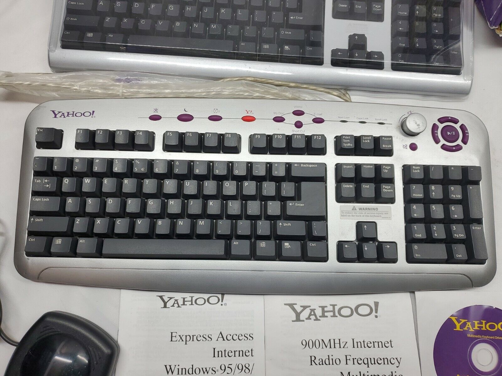 Yahoo! Direct Access Internet Keyboard Vintage lot wired & Wireless mouse yahoo Does Not Apply - фотография #6