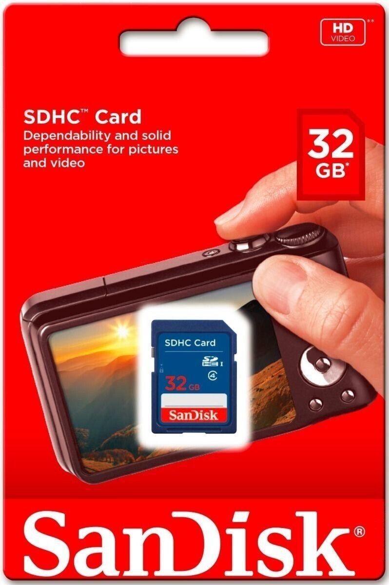 32GB Sandisk SD Memory Cards for Digital Cameras/Trail Camera/Computers (2 Pack) SanDisk SDSDB-032G-B35 - фотография #2