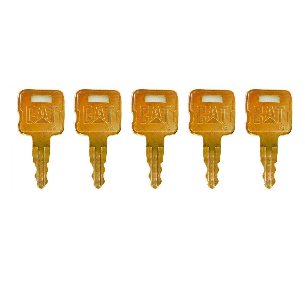 5pk Ignition Keys NEW golden CAT For Caterpillar Heavy Equipment #5P8500 Unbranded 5P8500 0964753 0966198 8V4404 9G2777