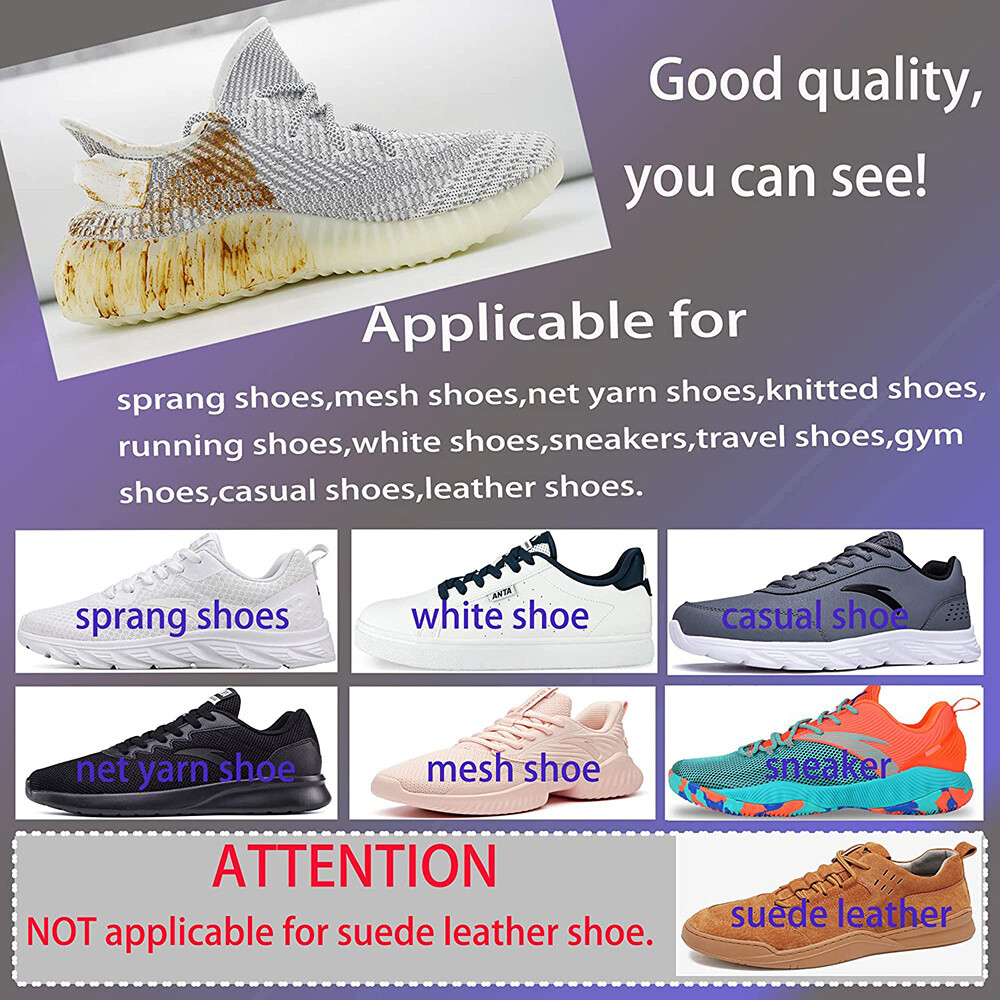 2 Pack 60 Pcs Sneaker Shoe Dirt Cleaner Quick Wipes Disposable Travel Portable HUHOU Does not apply - фотография #4