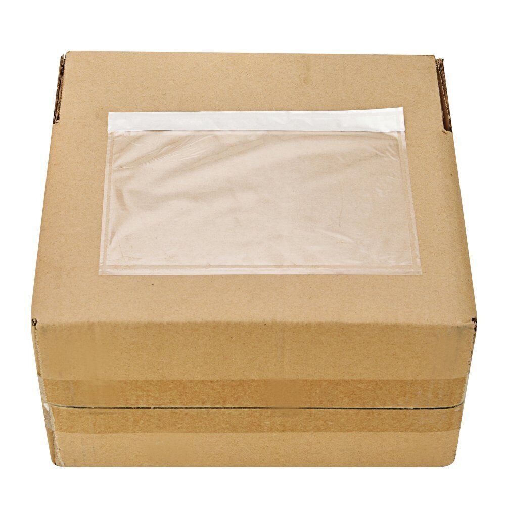 100x 7.5x5.5 Clear Packing Invoice List Pouches Shipping Label Envelope Adhesive MFLABELS Does not apply - фотография #3