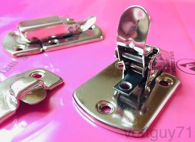 Lot 2 Fender Rhodes Electric Piano Excelsior Instrument Case draw latch, Chrome Excelsior Hardware Does Not Apply - фотография #9