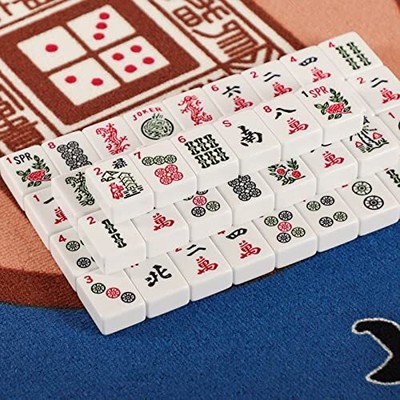 American Mahjong Game Set, 166 Premium White Mahjong With Black Paisley Bag Does not apply Does Not Apply - фотография #4