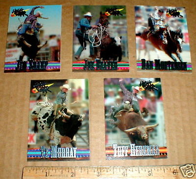 1995-1996 Ty Murray Tuff Hedeman Dan Mortensen Rodeo 6 promo card set new rare-  Без бренда