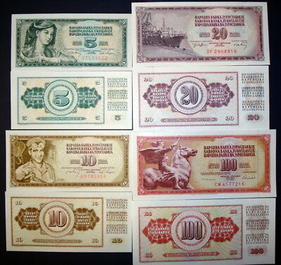 Yugoslavia 1968 - 1986 UNC Paper Money Banknote 7 Pieces Set New Без бренда - фотография #8