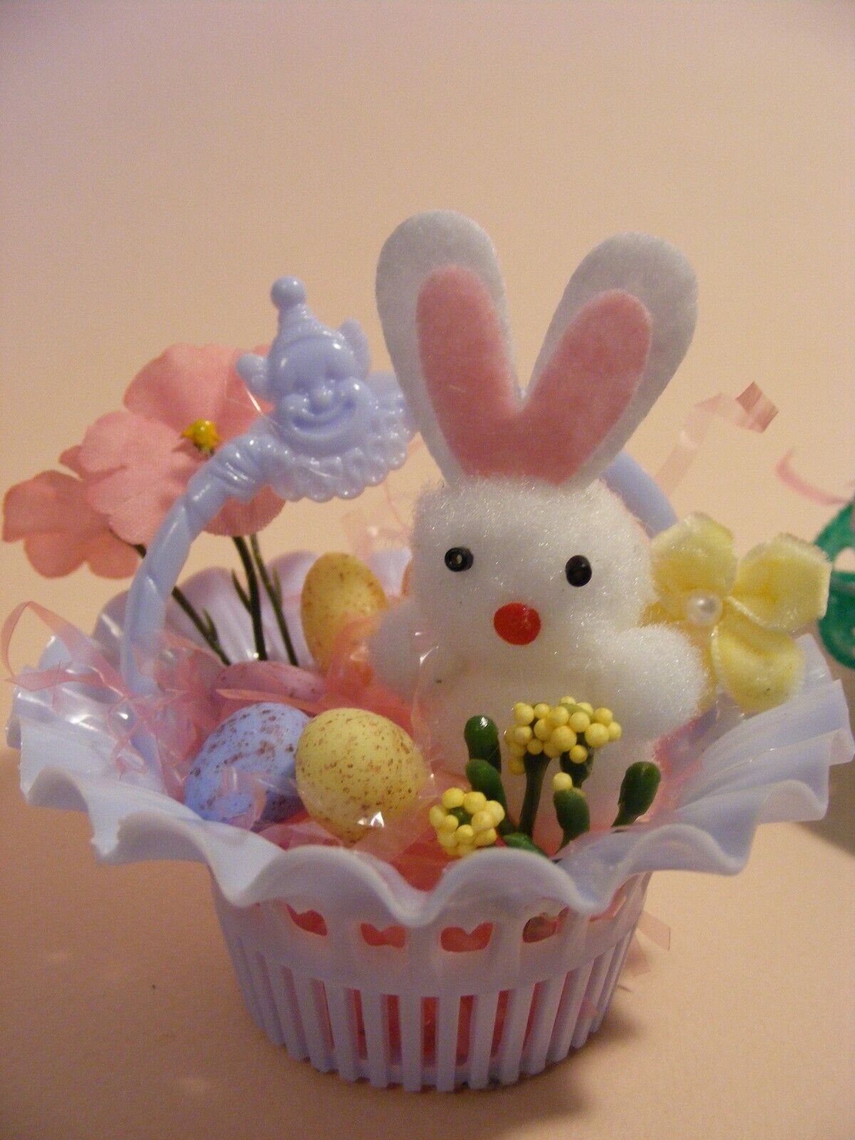 Vintage Easter nutcup arrangements bunnies chicks Без бренда - фотография #6