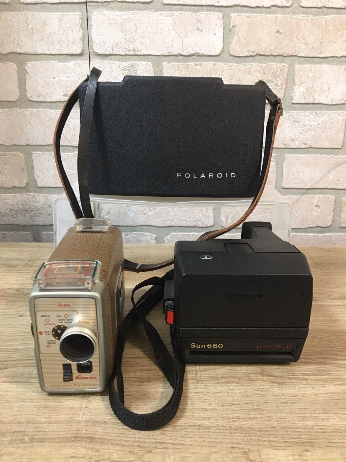 Polaroid/Kodak Cameras Lot Of 3 Polaroid Sun 660,Land Camera 250, Movie Camera Model 3 - фотография #2