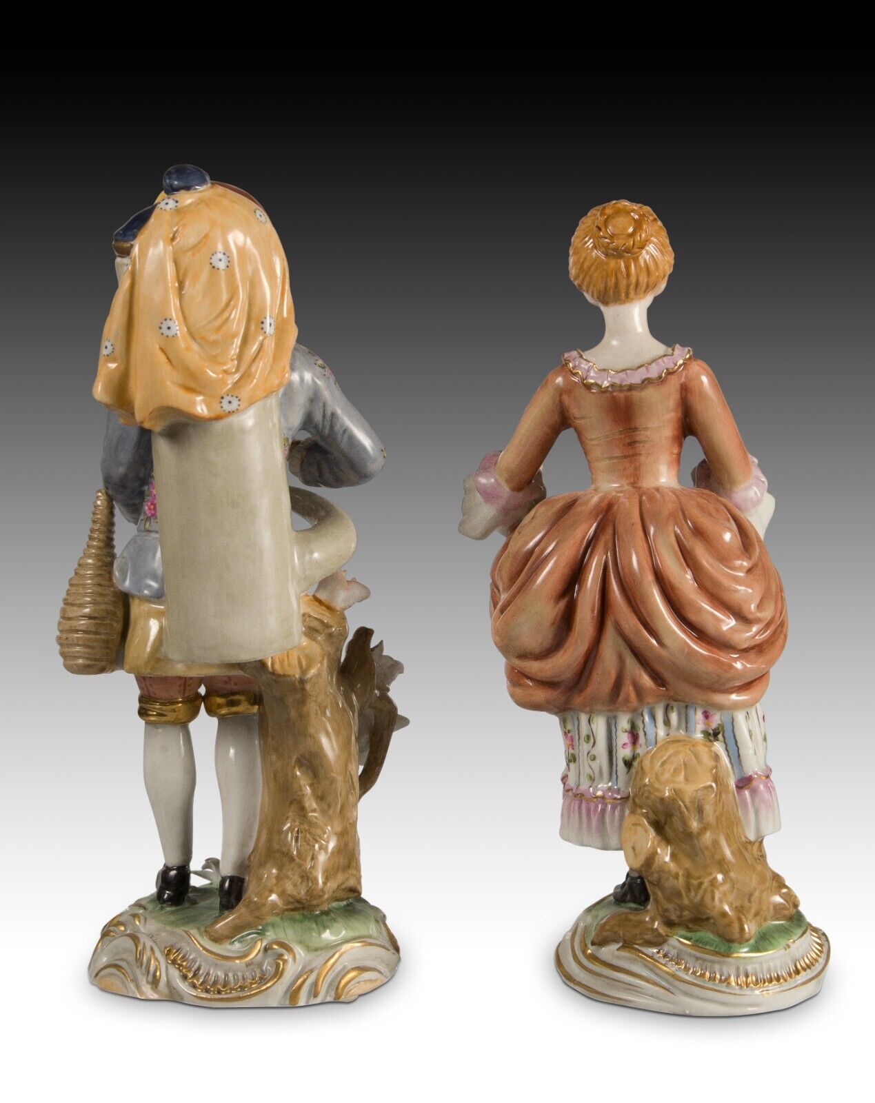 Porcelain figurines. Water bearer and young lady. After models from Sèvres Unbranded - фотография #4