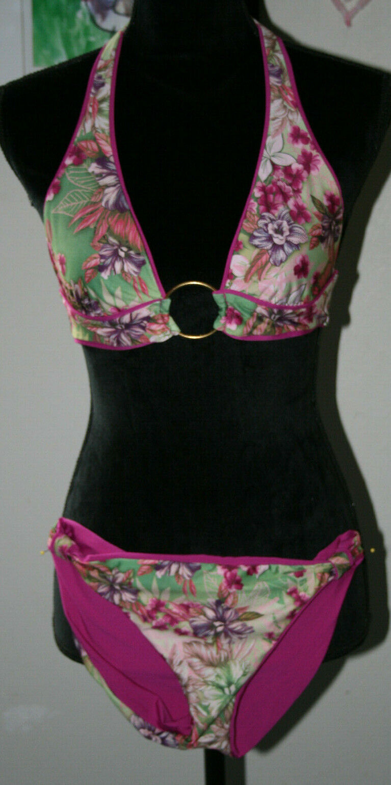 Reversible Bikini Bathing Suit Set, Floral or Pink or combo, 3 in 1 I think Victoria's Secret