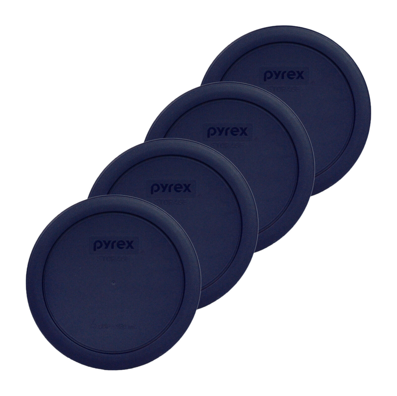 Pyrex 7201-PC Round 4 Cup Blue Food Storage Lid Cover for 7201 Dish (4 Pack) Pyrex 7201PC - фотография #3