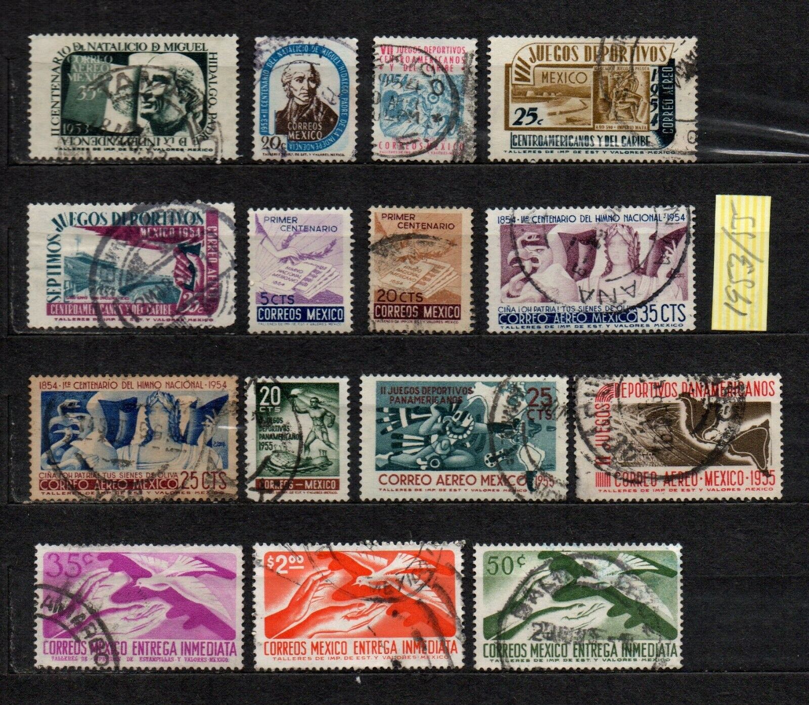 Mexico 1953-1955 15 Stamp lot different all used as seen combine shipping Без бренда