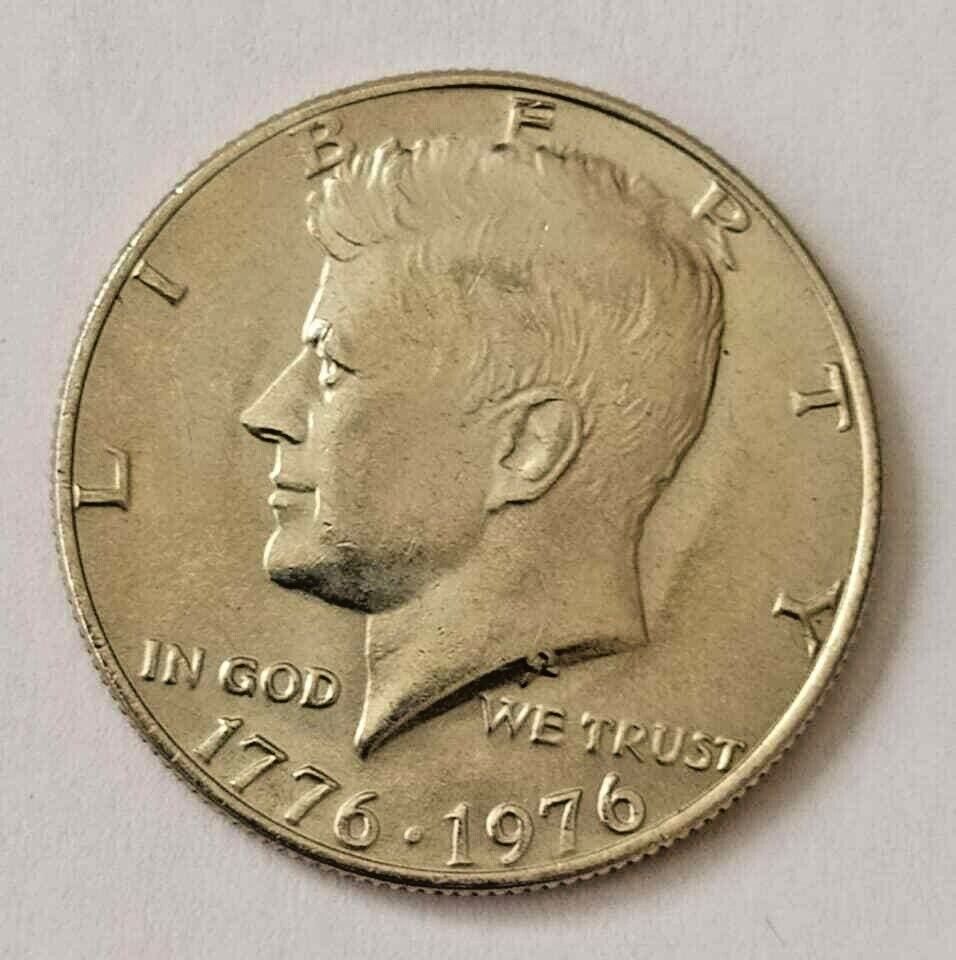 1776- 1976 BICENTENNIAL Half Dollar Kennedy Coin U.S. with Error Coin Lot#1 Без бренда - фотография #4
