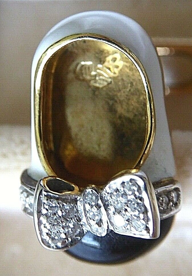 Rare Pair 18K Diamond Yellow Gold Enamel Aaron Basha Baby Shoes Cufflinks Aaron Basha - фотография #8