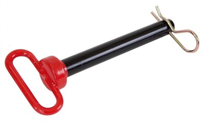 2 of Red Handle Hitch Pins 7" OAL x 0.75" Diameter w/ 4" Usable Length S70053100 Farmer Bob's Parts S70053100