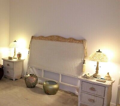 7 Piece White Rattan Wicker Bedroom Furniture Set Clean No Flaws Pier 1 Imports  Pier 1 Imports - фотография #7
