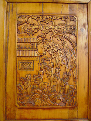 Chinese Antique Open Carved Screen/Room divider w/Stand 20P41 Без бренда - фотография #9
