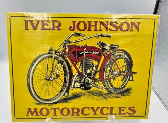 Vintage Harley Davidson  and Iver Johnson Motorcycles Metal Signs Harley Davidson, Iver Johnson - фотография #7