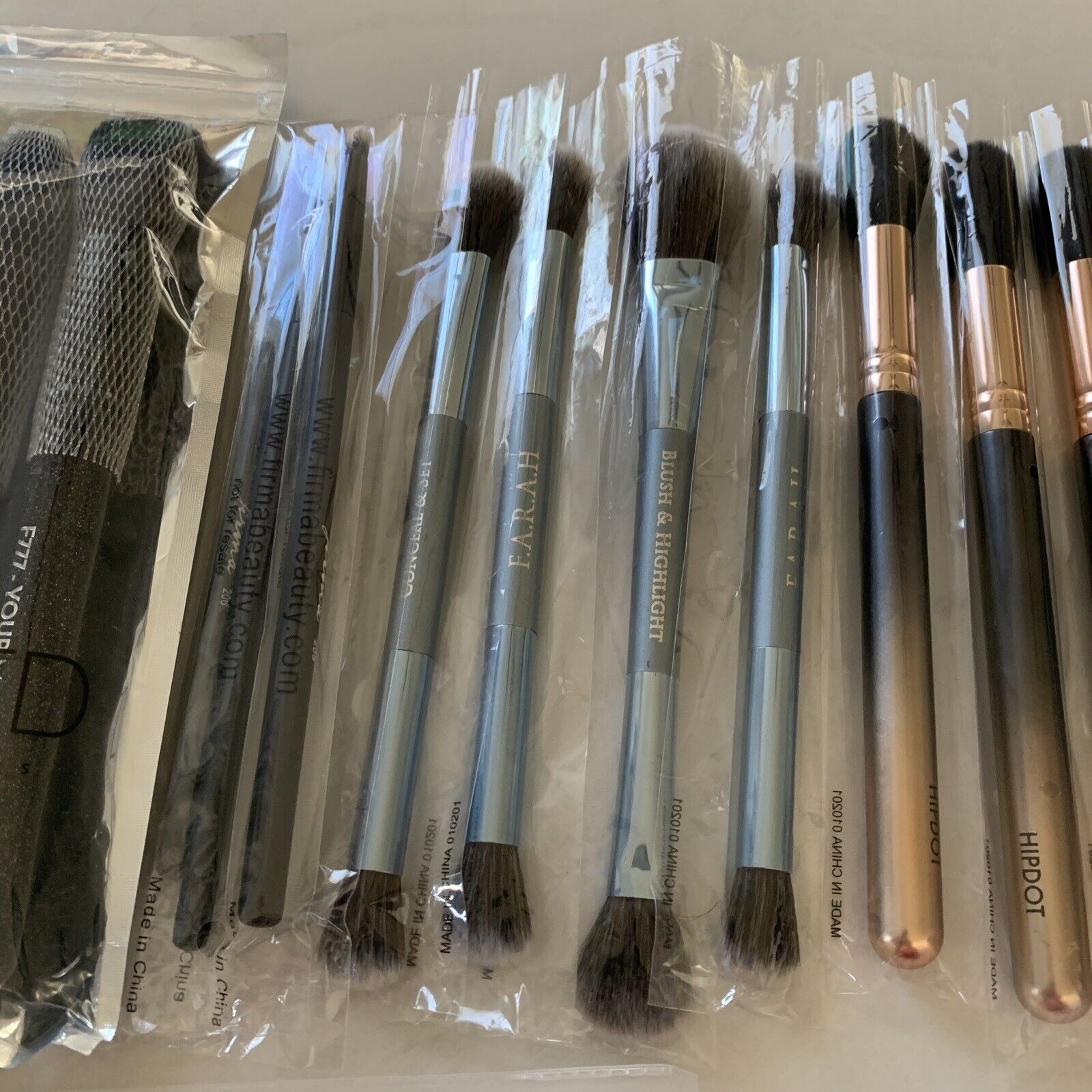 Lot of 25 Makeup Brushes Various Brands + Wholesale Resale Stock Up Gifts  *B19 Unbranded Makeup Brushes - фотография #4