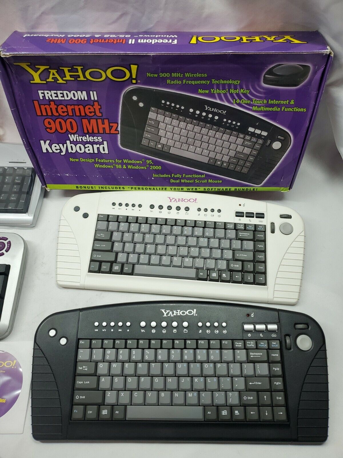 Yahoo! Direct Access Internet Keyboard Vintage lot wired & Wireless mouse yahoo Does Not Apply - фотография #3