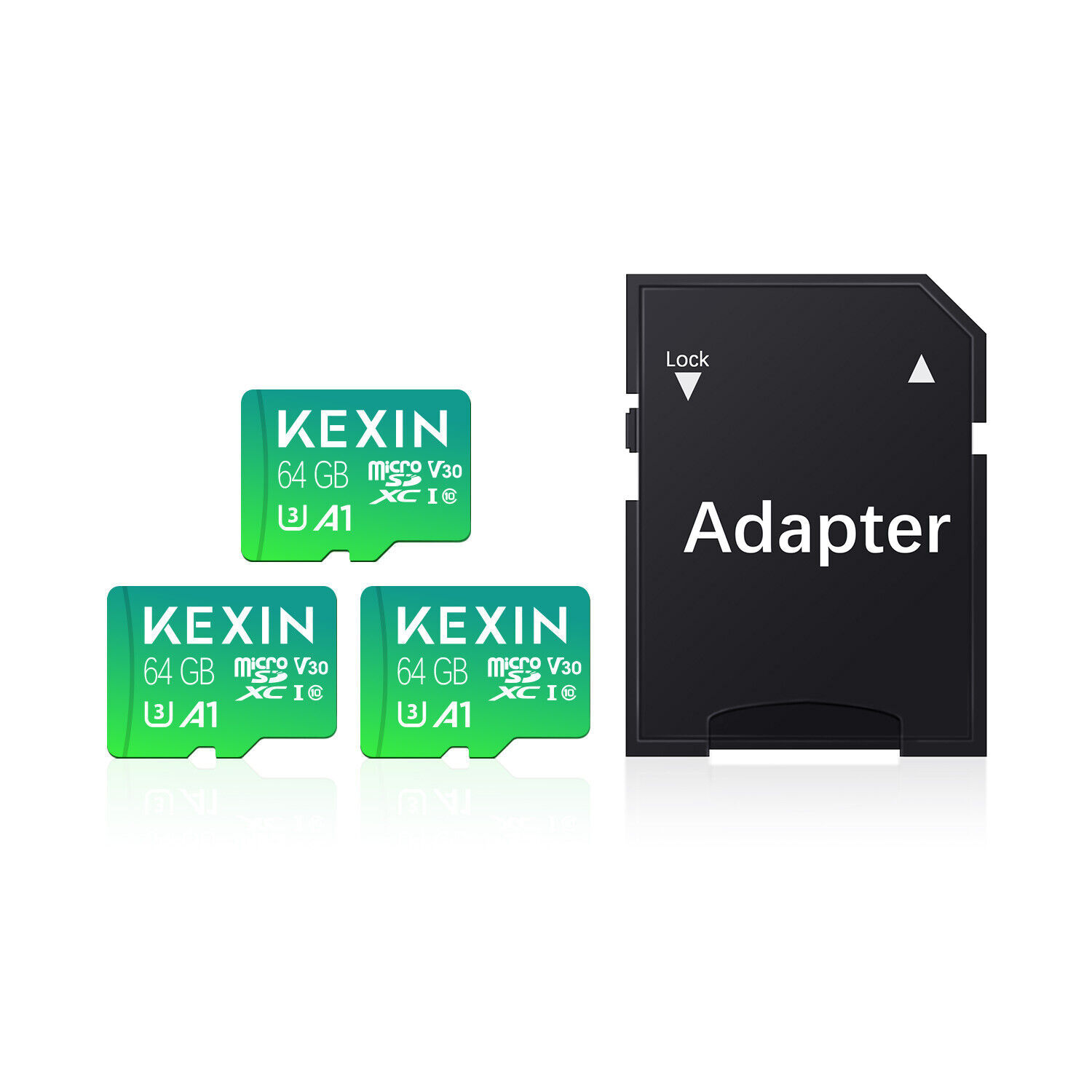 2Pack Micro SD Card 64GB Ultra Class 10 SDXC Full HD Memory Card TF Card 4K UHS1 Kexin Does Not Apply - фотография #2