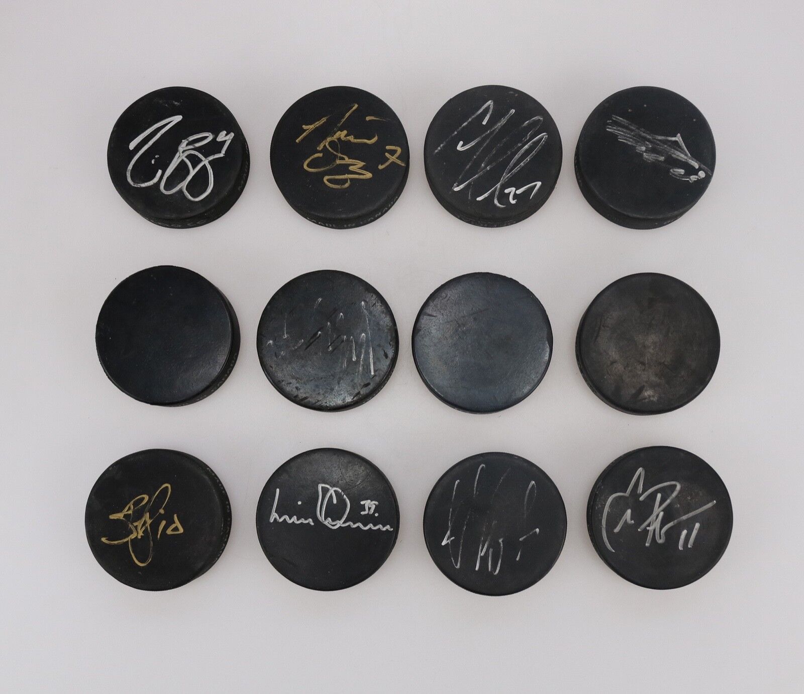  Hockey Official Practice Puck NHL Lot 12 Autograph Made in Canada InGlass Co InGlas Co. - фотография #6