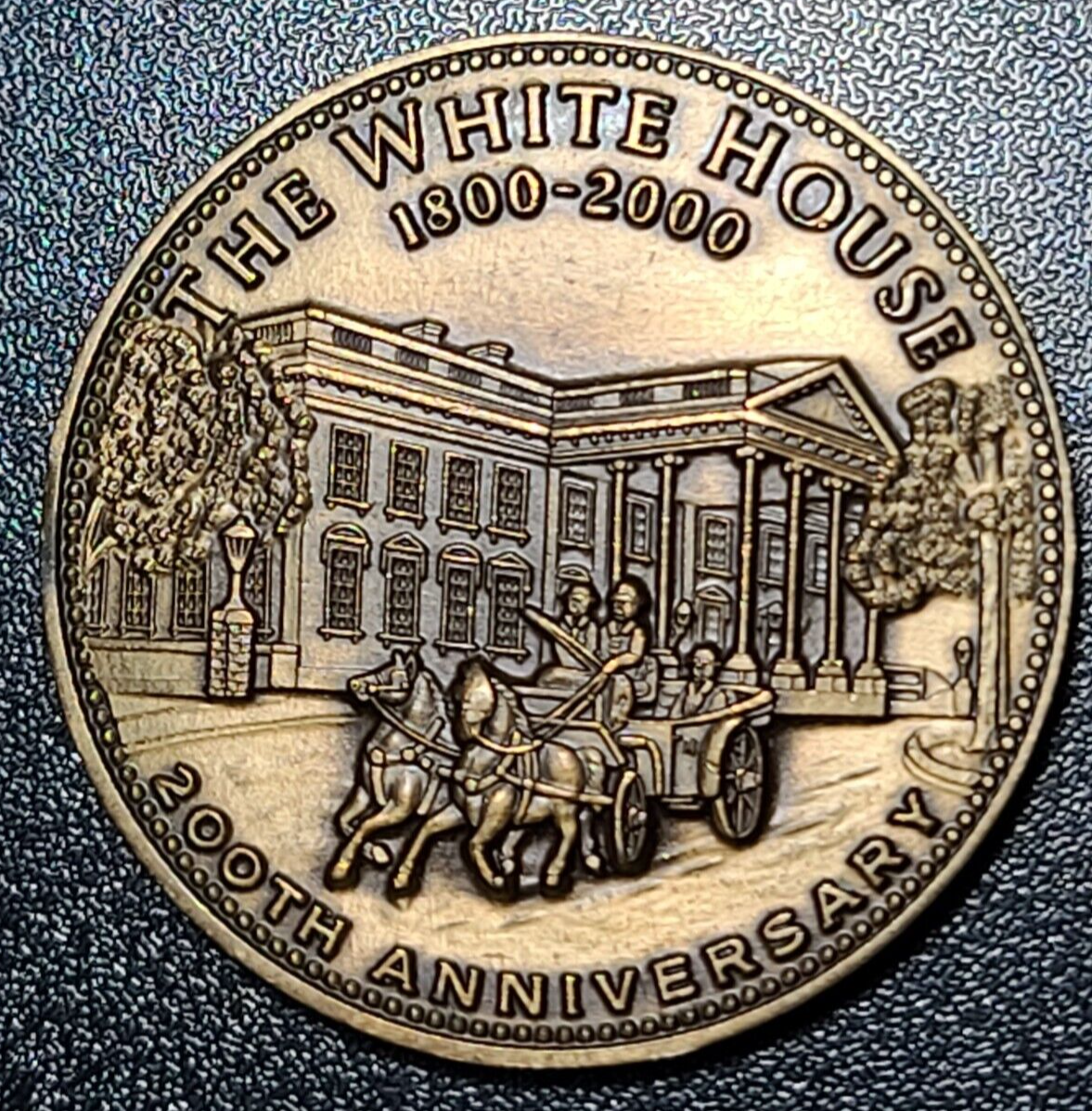 The White House Executive Mansion 200th Anniversary 40mm Medal Без бренда - фотография #2