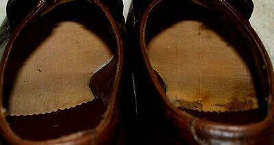 Vintage Florsheim Loafer Dress Shoes Leather Soles Men`s 7 D Florsheim - фотография #8