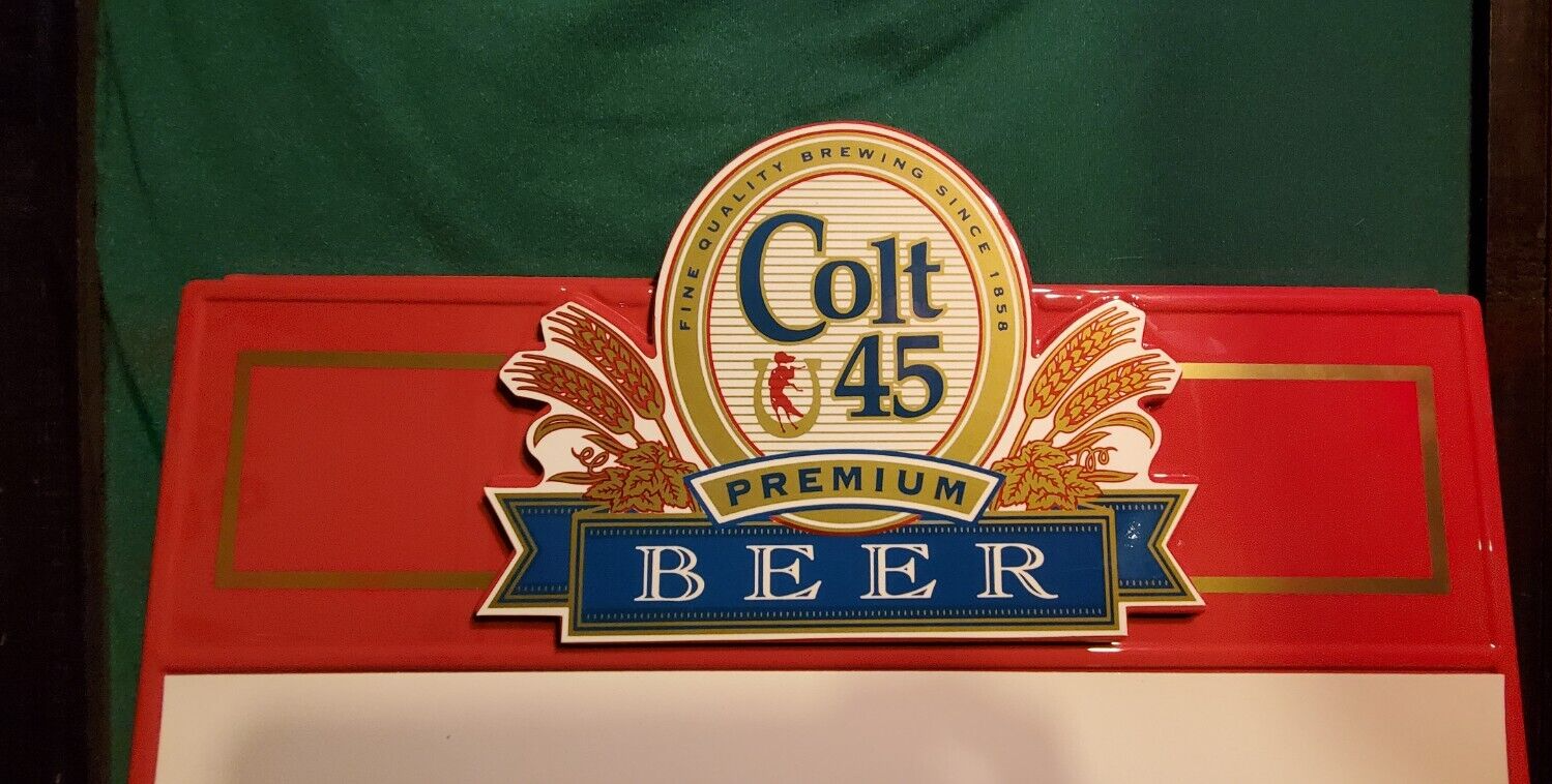 Vintage Colt 45 Beer Dry Erase Board Bar Mancave 28''x 18'' Colt 45 - фотография #2