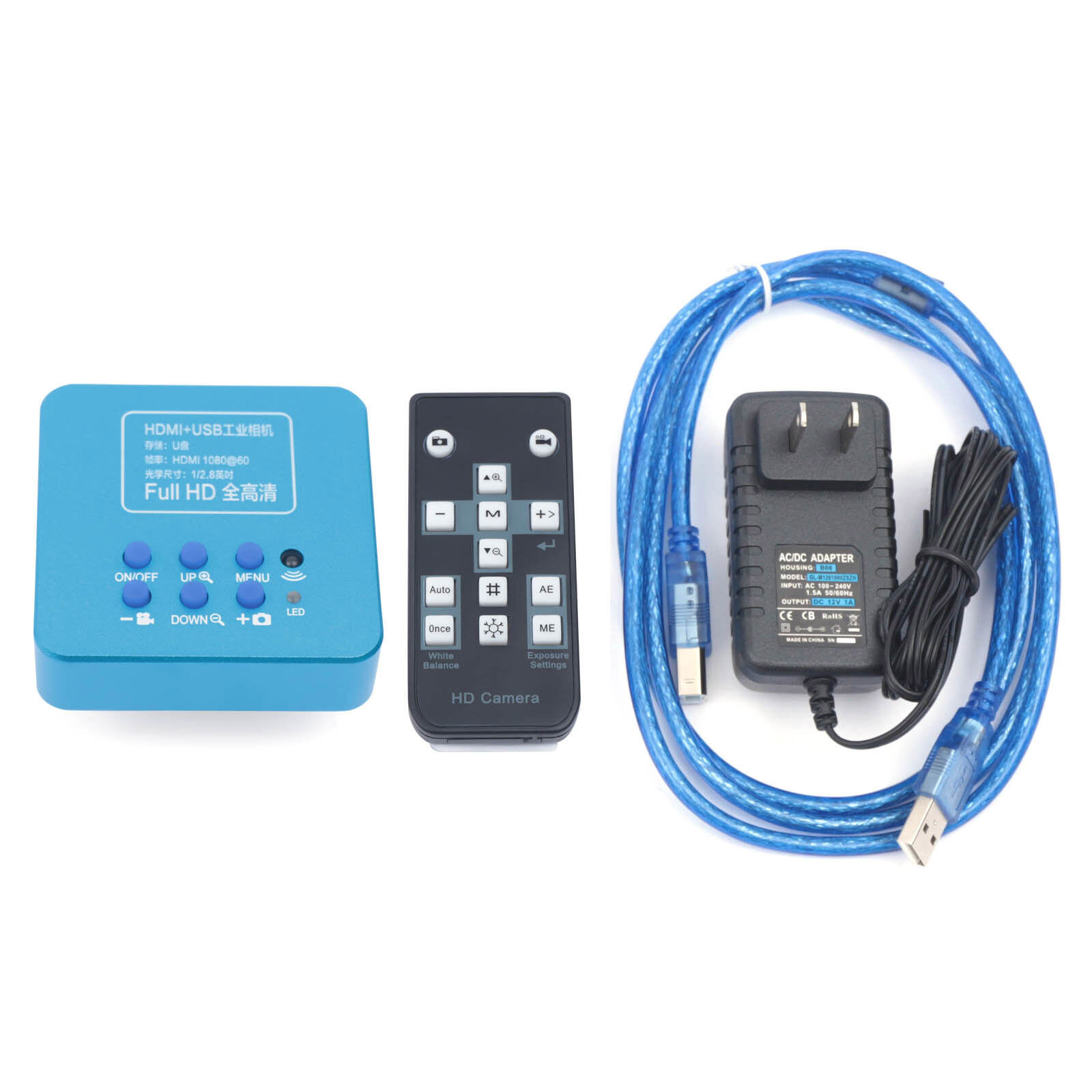 HD 1080p HDMI Industrial Digital Video Microscope Camera C Mount USB Blue  Unbranded Does Not Apply - фотография #10