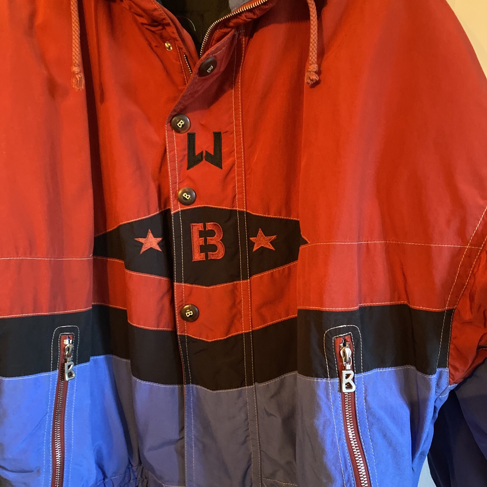 Bogner Mens Ski Jacket Rust Blue and Black size 40 Bogner - фотография #2