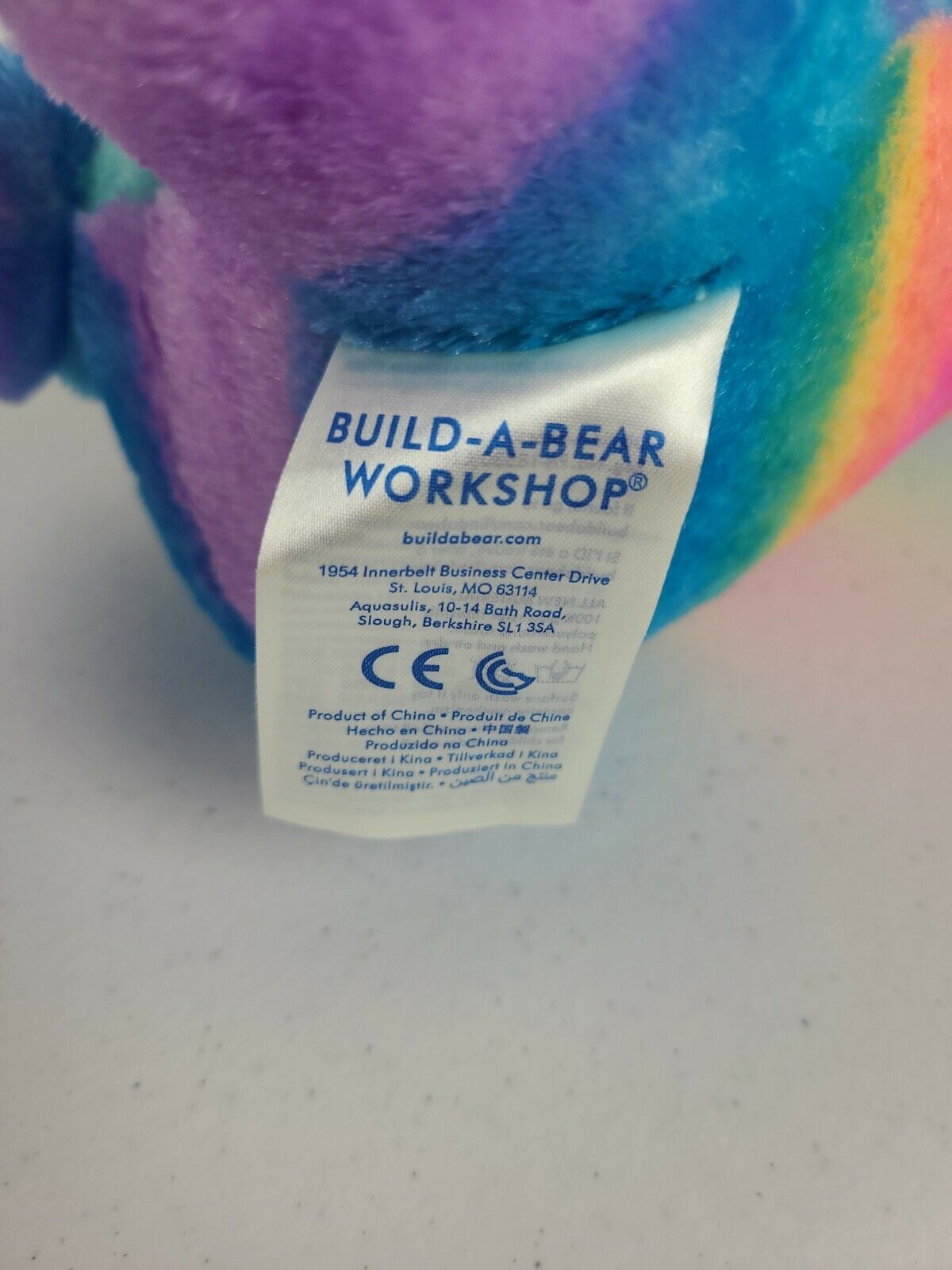 BUILD A BEAR Rainbow Friends Panda Bear Plush Multicolor Doll Stuffed Animal Toy Build-A-Bear Workshop 028038 - фотография #8