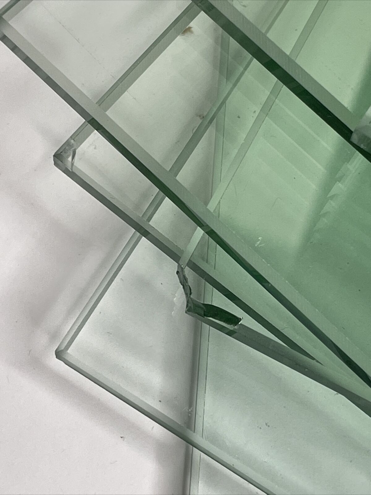 LOT OF 30 -  Square Clear Glass 6" x 6" (nominal) x 6mm Thick - Flat Polish Edge Unbranded Does Not Apply - фотография #5