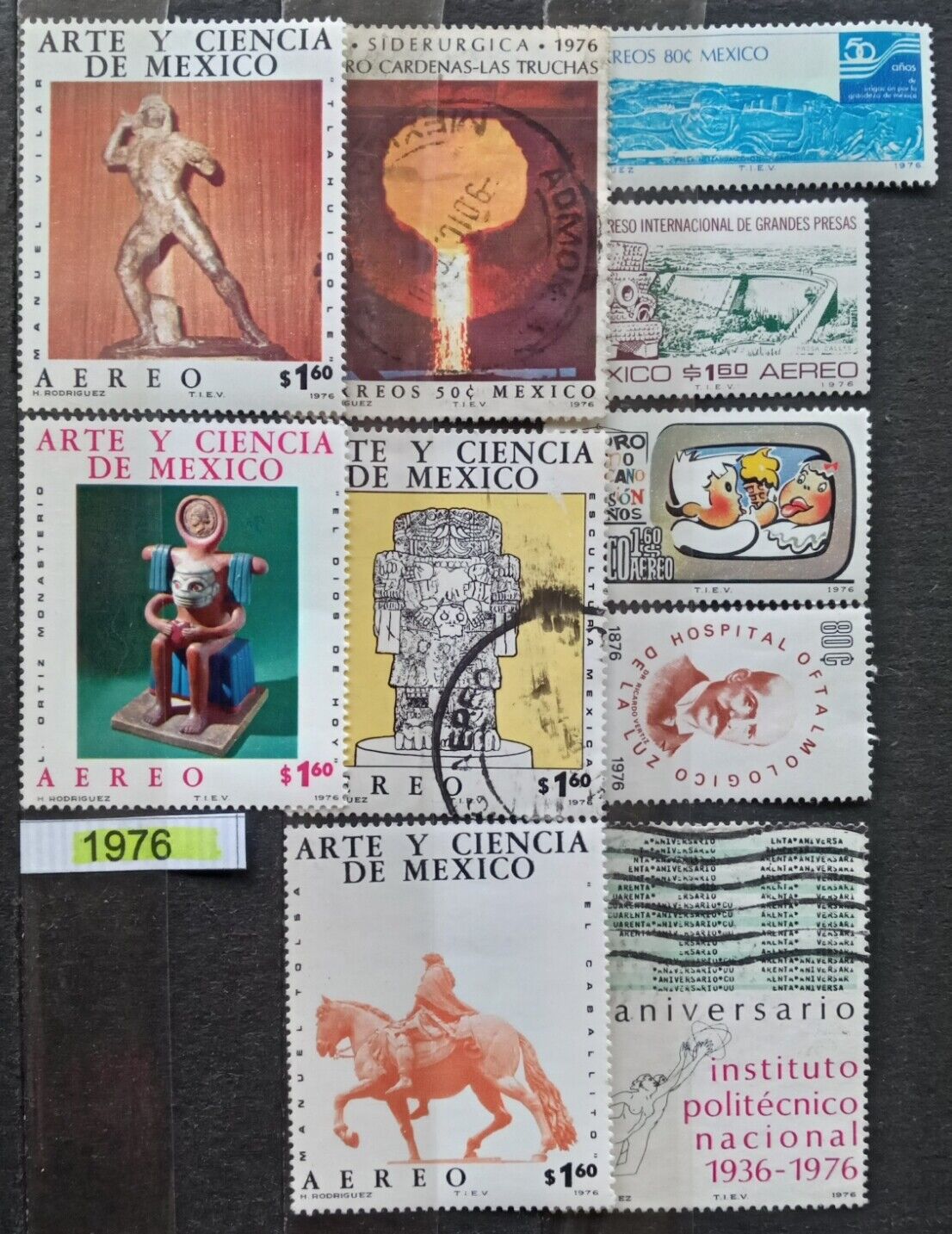 Mexico 1976 10 Stamp lot all different used as seen, combine shipping Без бренда