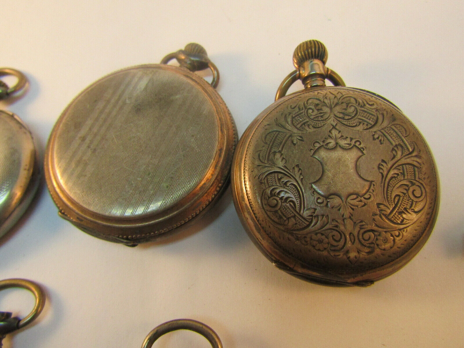 SILVER STEM WIND ANTIQUE POCKET WATCHES FOR RESTORATION OR PARTS SPW-05 E.B. LEVANT - фотография #8