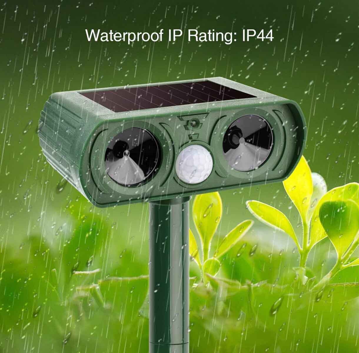 1-2 Pack Solar Ultrasonic Animal Repeller Outdoor Pest Cat Dog Mice Deer Sensor Unbranded Does not apply - фотография #2