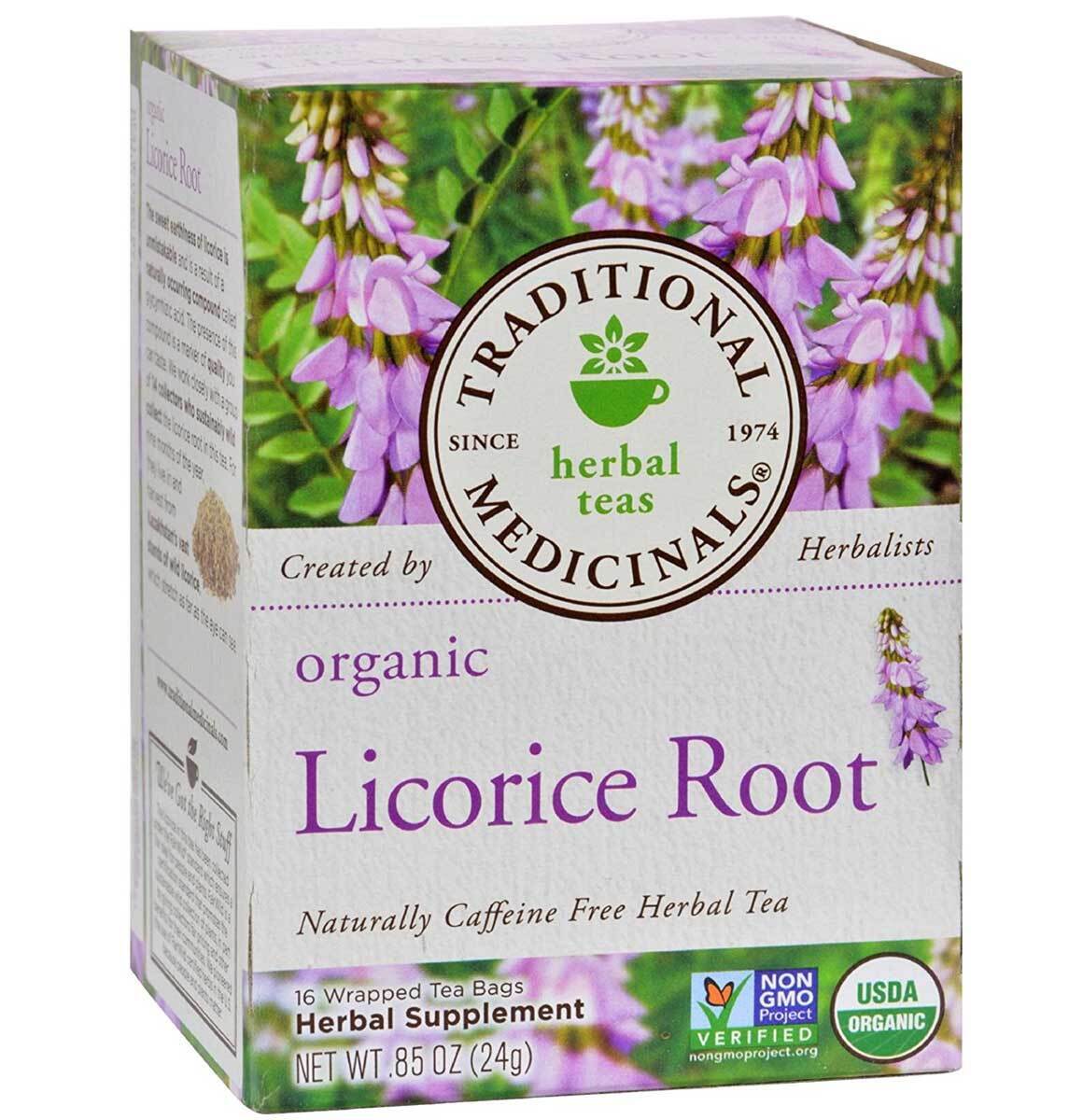 Traditional Medicinals Organic Licorice Root Tea Bags - 16 Ct - Pack of 6 Traditional Medicinals Does not apply
