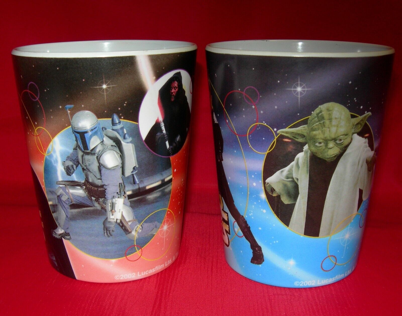 Star Wars lot 2 CUPS Tumblers 2002 GMI Cereal Promotion Mail away Star Wars - фотография #2