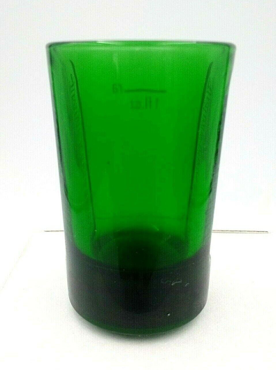 6 New Embossed Green Glass 1 Ounce Jagermeister Shot Glasses Jägermeister - фотография #5