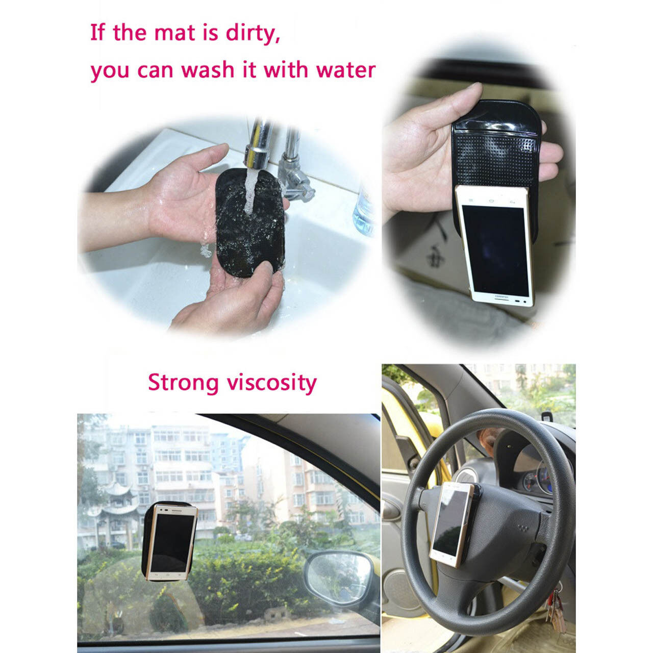 5pcs Car Magic Anti-Slip Dashboard Sticky Pad Non-slip Mat GPS Cell Phone Holder Unbranded/Generic Does Not Apply - фотография #2