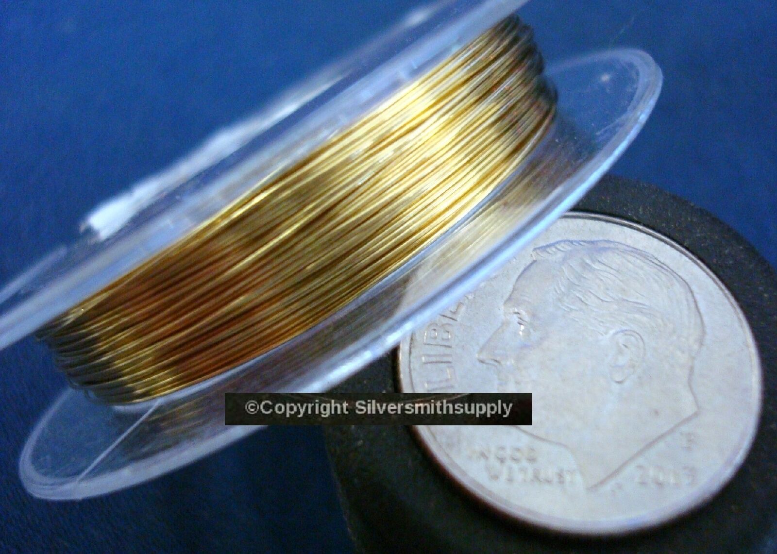 30ga Gold plated copper round wire .3mm .012 create wire wrapped jewelry PW022 Silversmithsupply.com - фотография #2