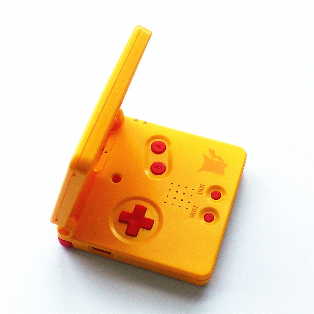 GBA SP Game Boy Advance SP Replacement Housing Shell Screen Lens Pikachu Yellow Nintendo Does Not Apply - фотография #2