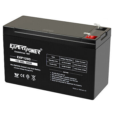 ExpertPower 2 Pack - 12V 9Ah SLA Battery for RAZOR Scooter E200 E225 E300 E325 ExpertPower Q02BLRFM12_9 - фотография #4