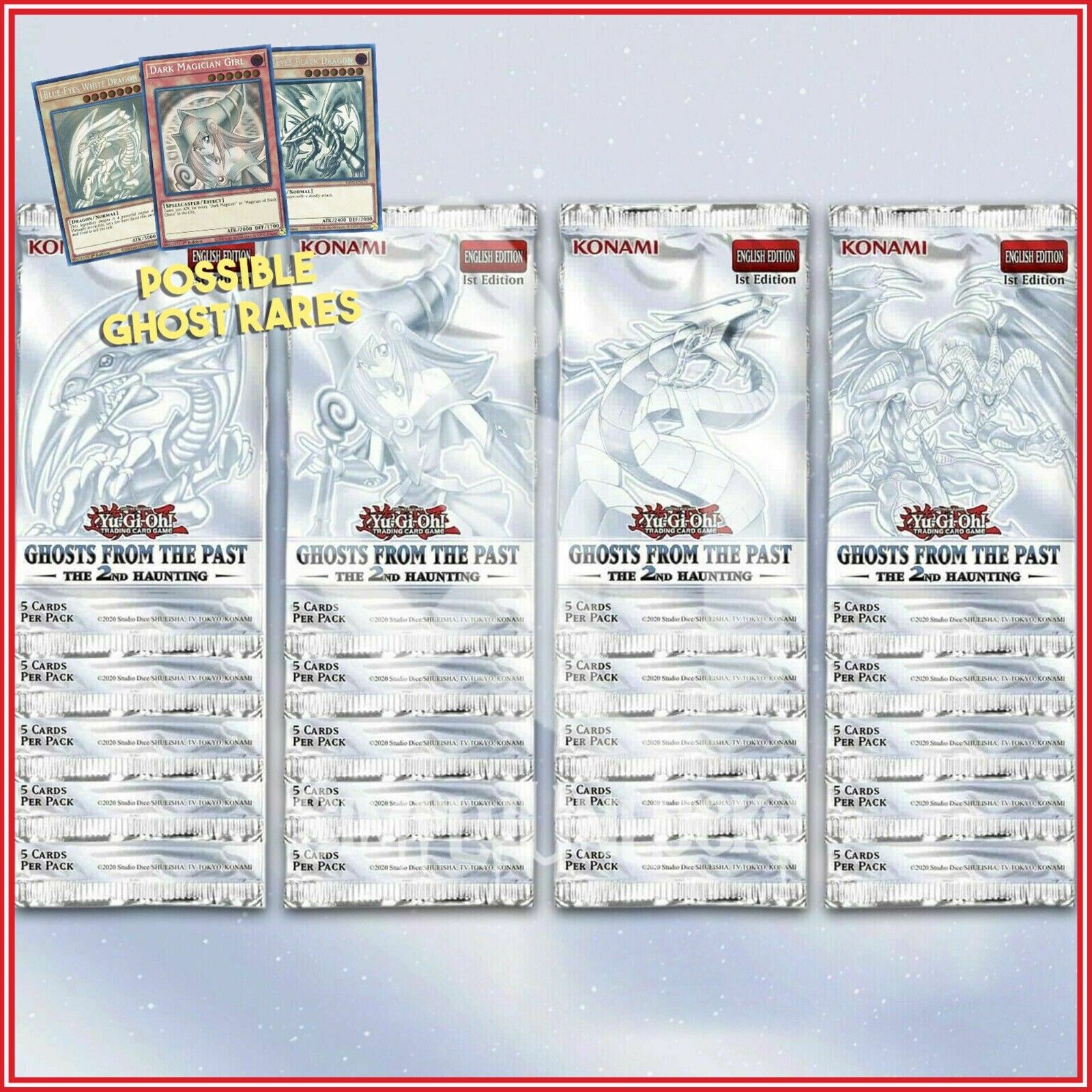 YuGiOh GHOSTS FROM THE PAST: THE 2ND HAUNTING Display (No Box) 20 BOOSTER PACK👻 Без бренда NOT SPECIFIED