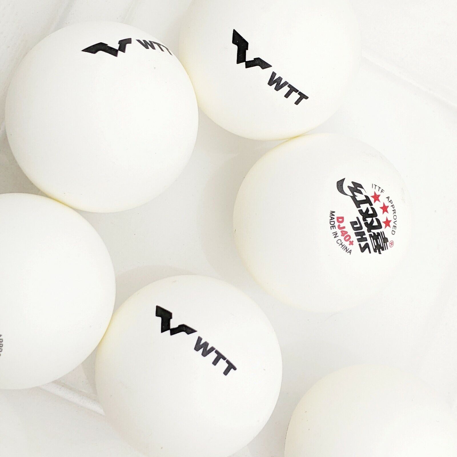 5 Packs (30 balls) DHS DJ40+ WTT Table Tennis Balls 3-Star Plastic Ping Pong Pro DHS DJ40WTT - фотография #6